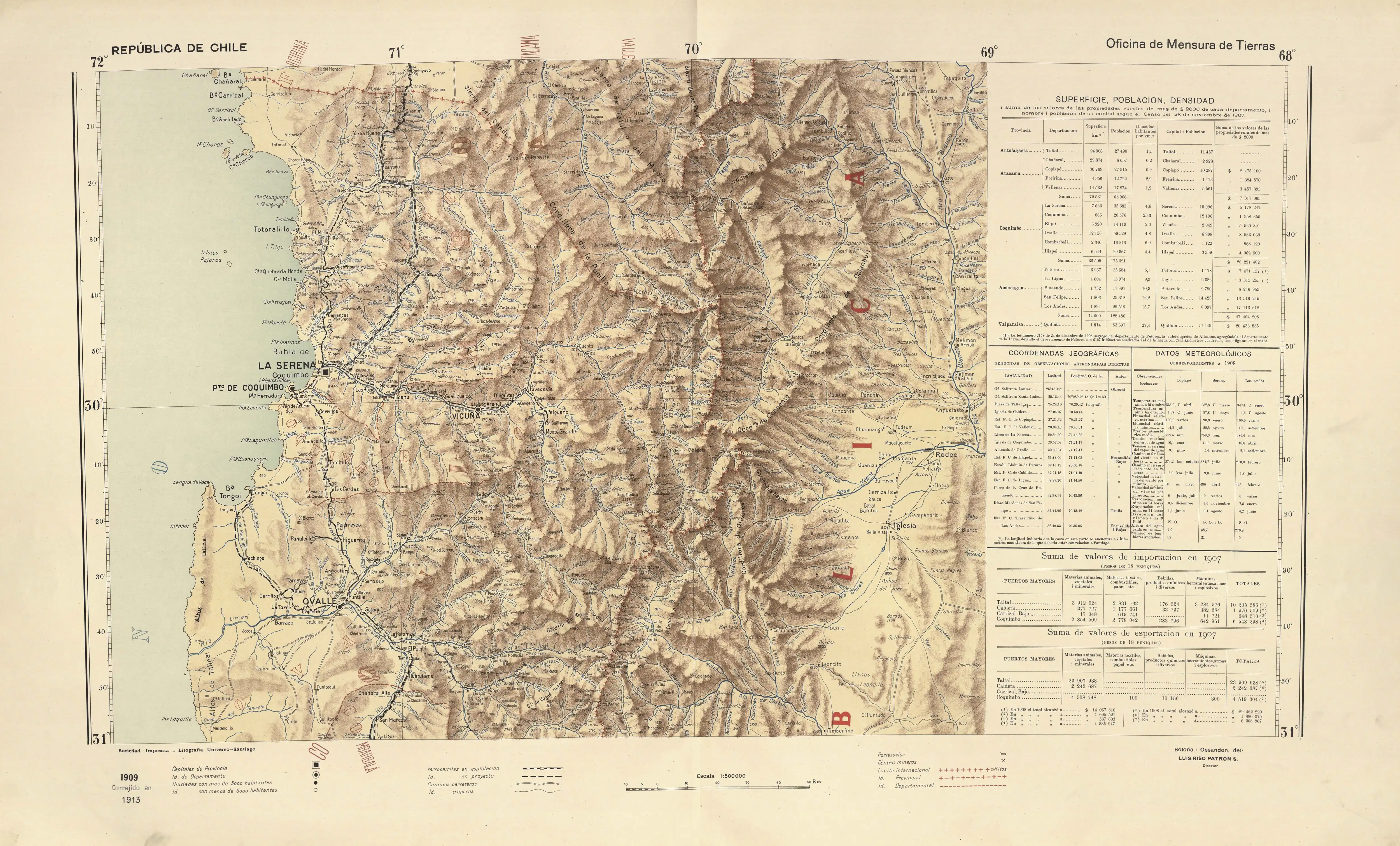 El río Los Molles y el río Mostazal en los Mapas Provinciales Atlas Centenario.