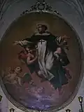 Cuadro de 1862, en la Catedral de Vic, utilizada en la canonización del santo en Roma