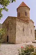 Iglesia en el pueblo de Kish en Sheki, Azerbaiyán