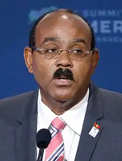 Antigua y Barbuda&nbsp;Antigua y Barbuda Gaston Browne, Primer Ministro