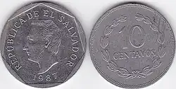 10 centavos de colón salvadoreño