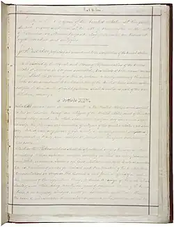 Primera página de la Enmienda.