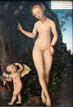 Venus y Cupido, el ladrón de miel (ca.&nbsp;1537). Germanisches Nationalmuseum, Núremberg