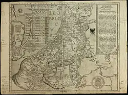 Leo Belgicus de Aitsinger/Hogenberg, 1583