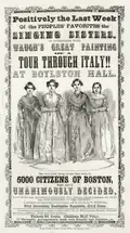 Samuel B. Waugh y las hermanas cantantes, en Boylston Hall, 1855