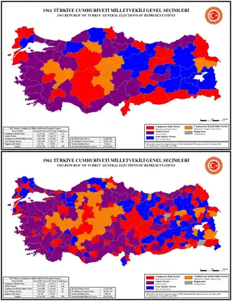 Elecciones generales de Turquía de 1961