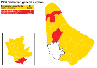 Elecciones generales de Barbados de 1986