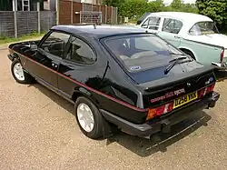 Vista trasera del Ford Capri 1987