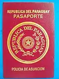 Pasaporte paraguayo de 1989, modelo preMercosur.