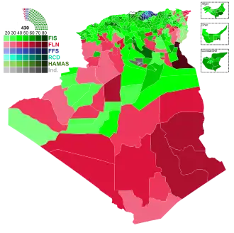 Elecciones legislativas de Argelia de 1991