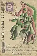 Tarjeta postal de campaña, Junta de Defensa de Madrid.