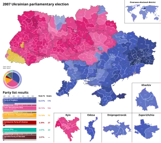 Elecciones parlamentarias de Ucrania de 2007
