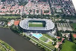 Weserstadion y alrededores en 2012.