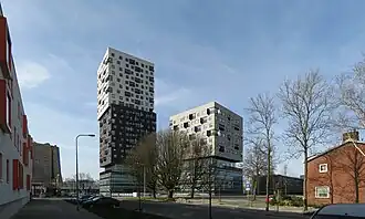 La Liberté (2011-2012), edificio de apartamentos socilaes en Groning, obra de Dominique Perrault
