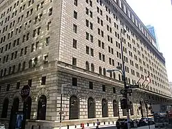 El Edificio del Banco de la Reserva Federal de Nueva York.