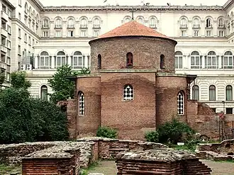Iglesia de Sveti Georgi, Sofia, construida durante el siglo IV en la ciudad romana de Serdica