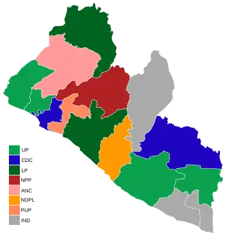 Elecciones al Senado de Liberia de 2014