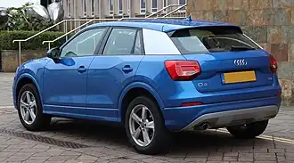 Vista trasera Audi Q2