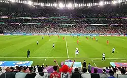 Partido entre Uruguay y Corea del Sur.