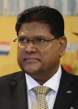 Presidente de Surinam Surinam Chan Santokhi