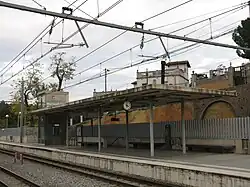 Andén sentido Martorell en 2018