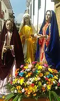 Paso de las Tres Marías, las santas mujeres Salomé, Cleofe y Magdalena