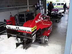 Ferrari 412 T2 en Donington Park en 2007