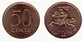 50 centas - emisión de 1991