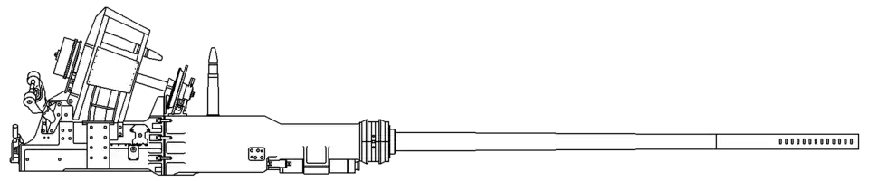 Ilustración del Bofors m/47 57 mm.