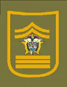 Insignia de SC Subcomisario de la Policía Nacional.