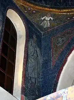 San Gervasio, mosaico del s. V en San Vittore in Ciel d'Oro (Milán).