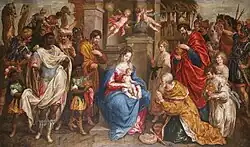 Adoración de los magos, de Hendrick de Clerck (1570–1630)[34]​