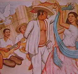 Mural en el Palacio de gobierno en Acapulco, en Guerrero.