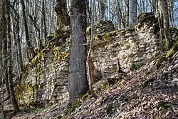 Restos de la fortaleza cherquesa, llamada fortaleza de Achipsé.