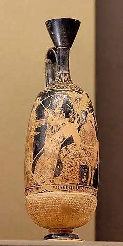 Lécito de tipo bellota, c. 410–400 a. C.