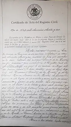 Copia de los archivos en el Registro Civil de Guaymas