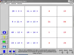 Ejemplo de actividad de asociación en Clic 3.0