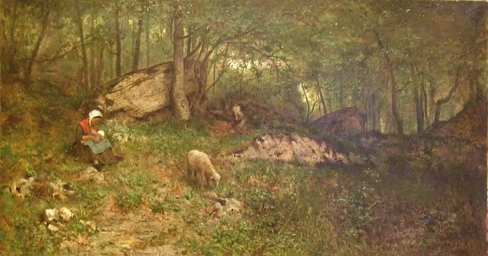 Le Haut du Bois des Roches en Rossillon (1870), Bourg-en-Bresse, Real Monasterio de Brou.