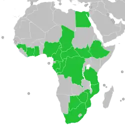 &nbsp;&nbsp;&nbsp;&nbsp;&nbsp;Países participantes