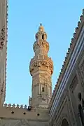 Minarete del Sultán Qaytbay (siglo XV) en la mezquita de Al-Azhar en El Cairo