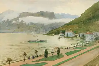 El lago de Lugano, 1936