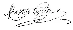 Firma de Adam Jerzy Czartoryski