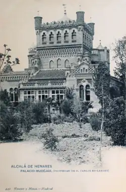 Postal del Palacio Laredo (Alcalá de Henares, hacia 1912).
