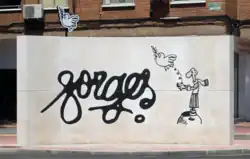 Monumento dedicado al humorista Forges. Ubicado en Alcalá de Henares (Comunidad de Madrid - España), inaugurado el 14 de marzo de 2021).