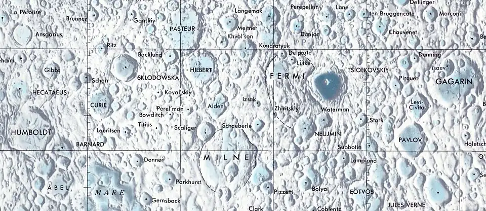 Localización de Alden (centro de la imagen)