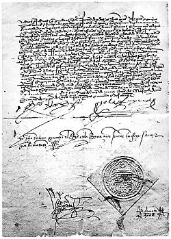 Decreto de la Alhambra por el que se expulsa a los judíos de España, el mismo año que se conquista Granada, se descubre América y Nebrija pública su Gramática Castellana: 1492. Es el final de la Edad Media y el comienzo de la Edad Moderna, con una unidad religiosa que acompañó a la unión de los reinos de la Monarquía Católica.