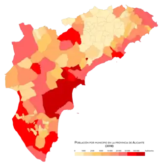 Población por municipio en 2018