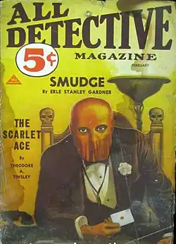 Portada de pulp All Detective Magazine (febrero de 1933).