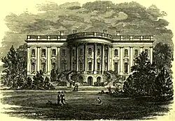 Grabado de la Casa Blanca.