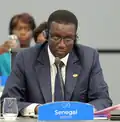 Senegal&nbsp;Senegal Amadou Ba, ministro de economía, en representación de la Nueva Asociación para el Desarrollo Económico de África[7]​